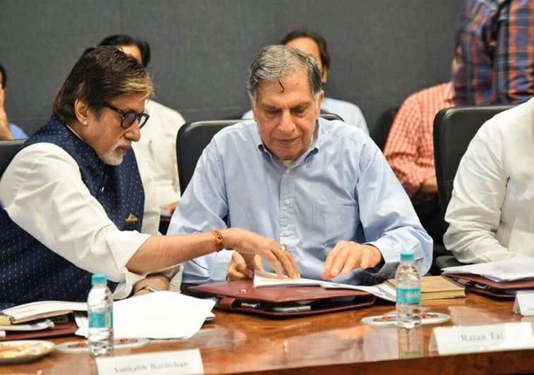 Amitabh Bachchan with ratan tata