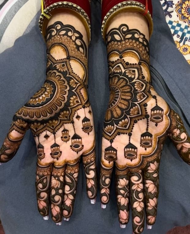 easy simple mehndi designs for karwa chauth 