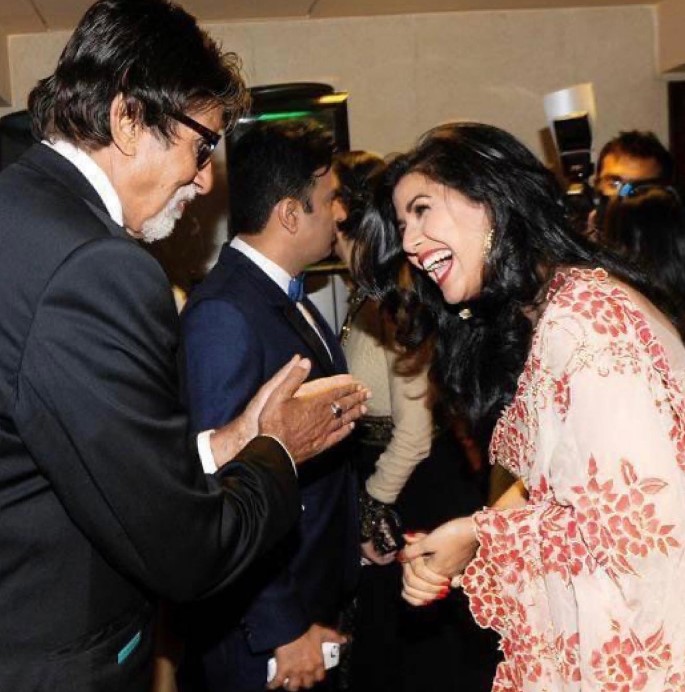 Amitabh Bachchan and Nimrat Kaur