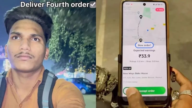 Delivery Guy Earning Only Rs 300 In Hours On Diwali