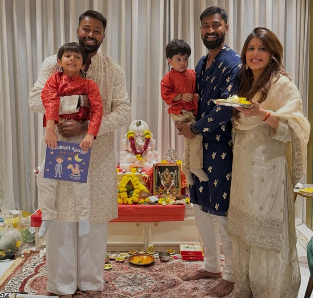 Hardik Pandya with Agastya
