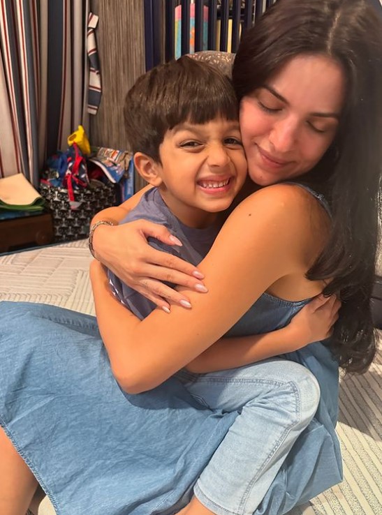 Natasha with Agastya