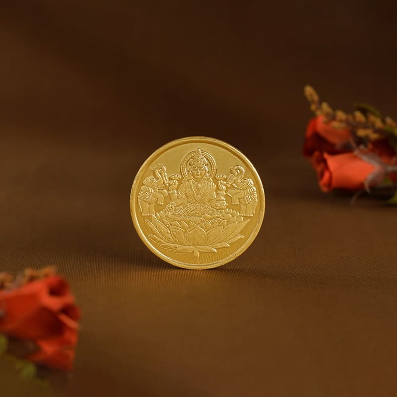 gold coin lord laxmi