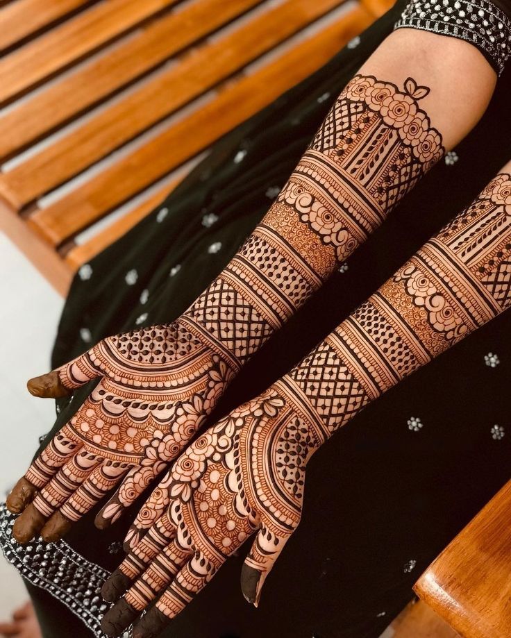 Arabic Mehndi Designs for Bride