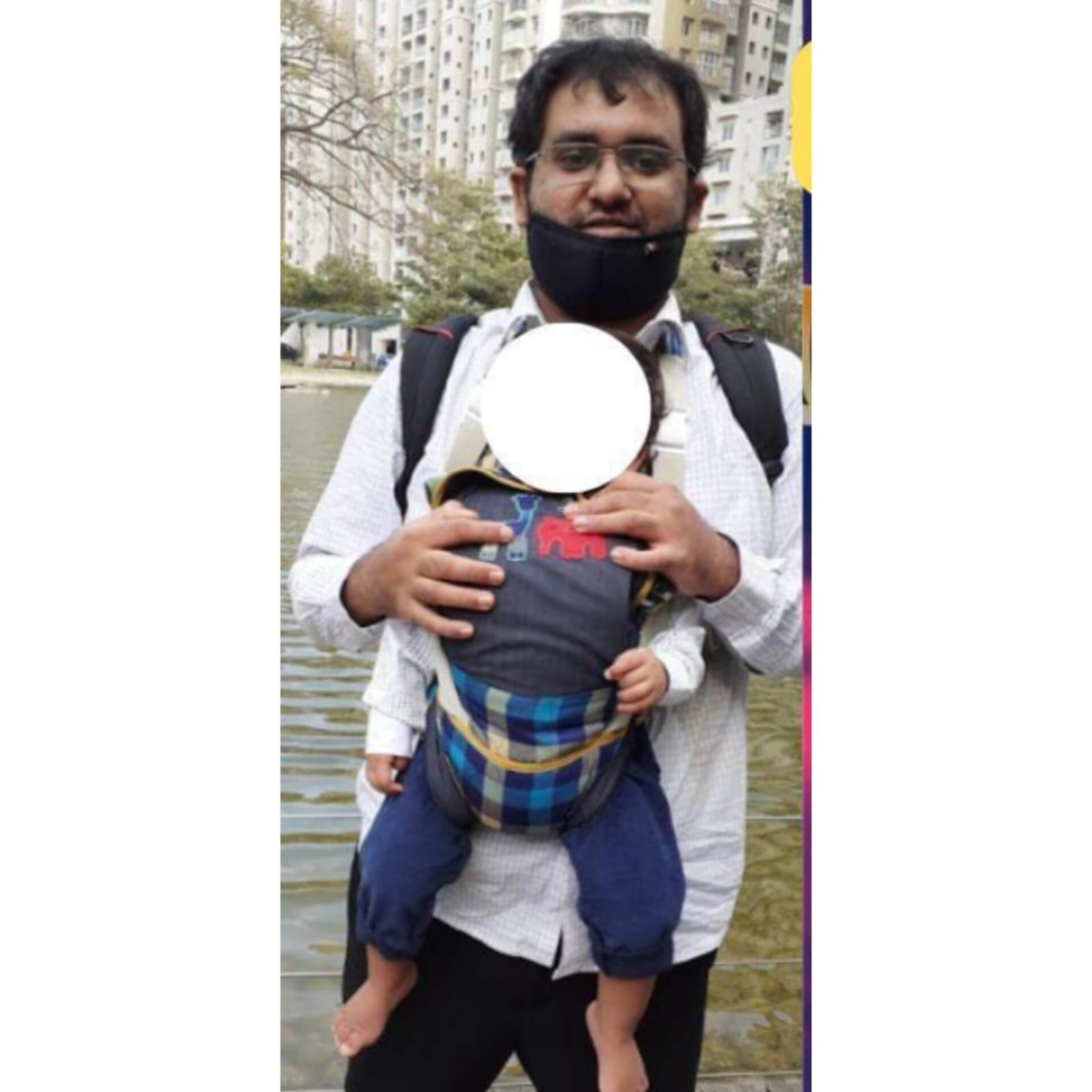 Atul with his son