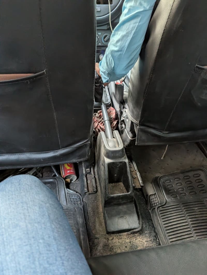 Dirty Uber cab