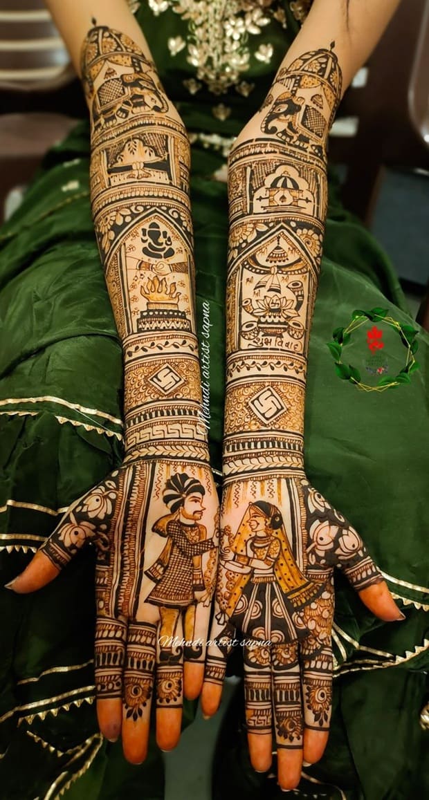 bridal mehndi designs for brides (1)