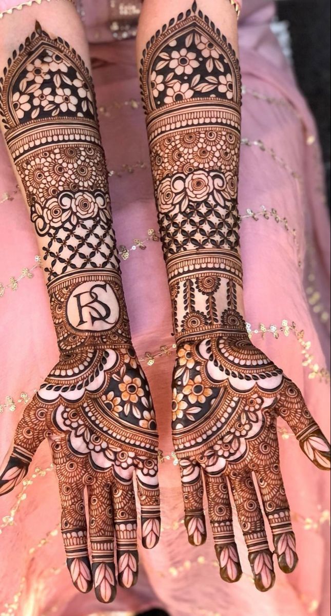 henna wedding design