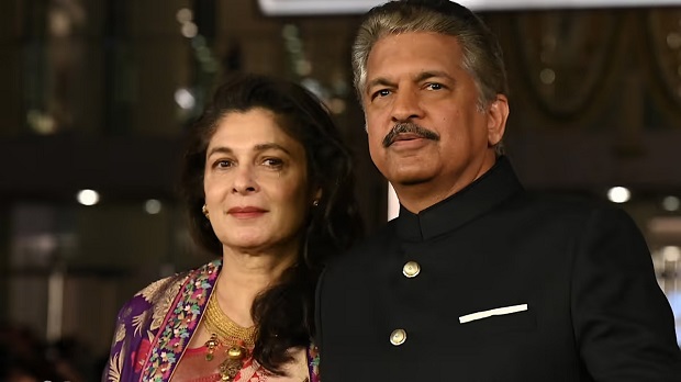 Anand Mahindra and Anuradha Mahindra