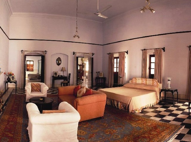 Lounge area at Pataudi Palace