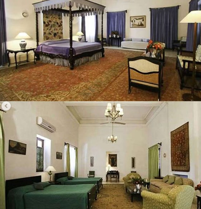 Pataudi palace bedrooms
