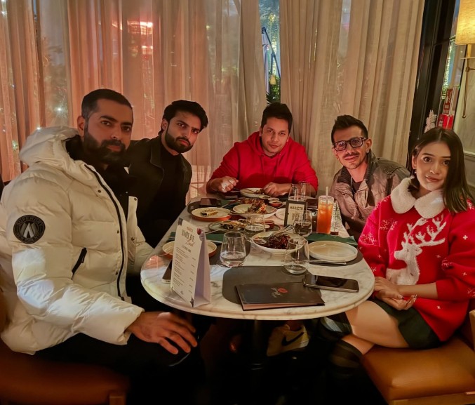 RJ mahvash with yuzvendra chahal