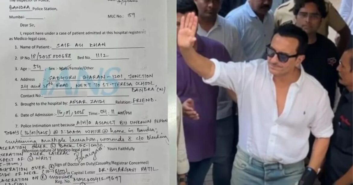 Saif Ali Khan’s Medical Report Sparks Controversy
