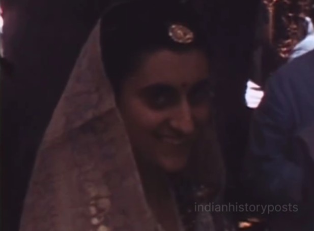 indira gandhi as a bride