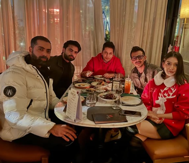 mystery girl with Yuzvendra Chahal