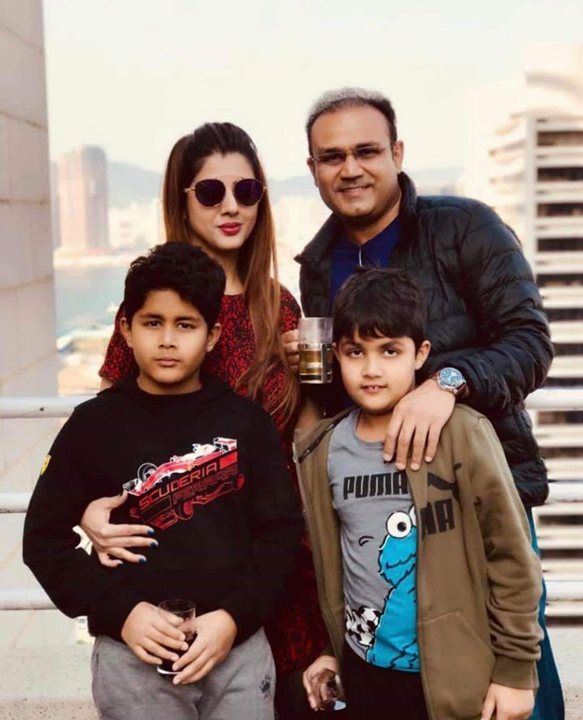 virender sehwag family