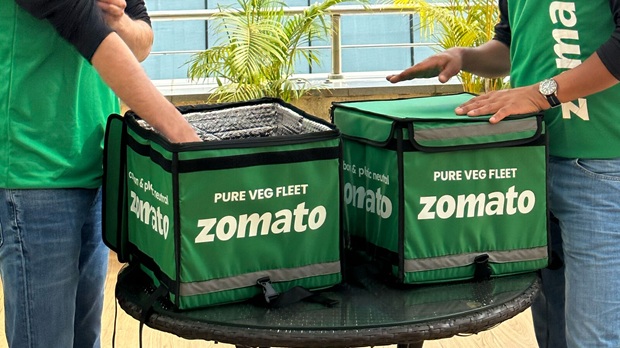 zomato pure veg fleet