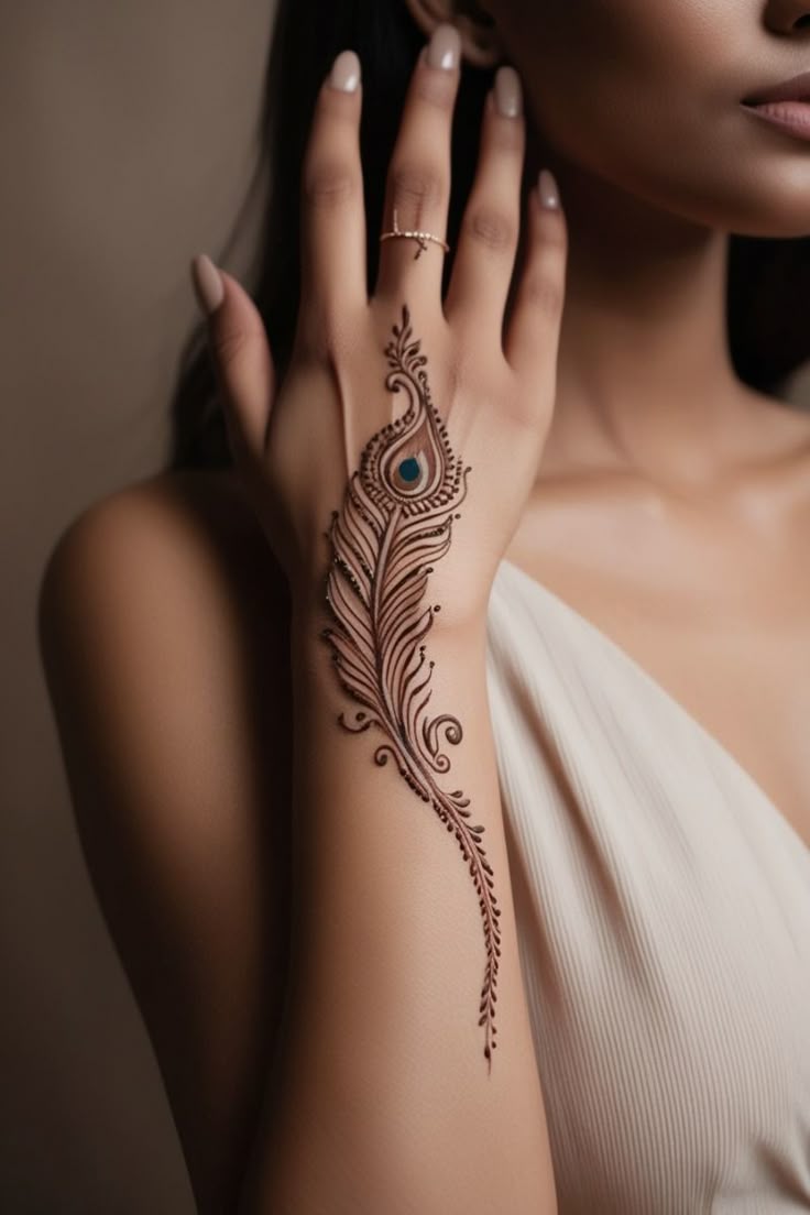 Krishna mehndi design