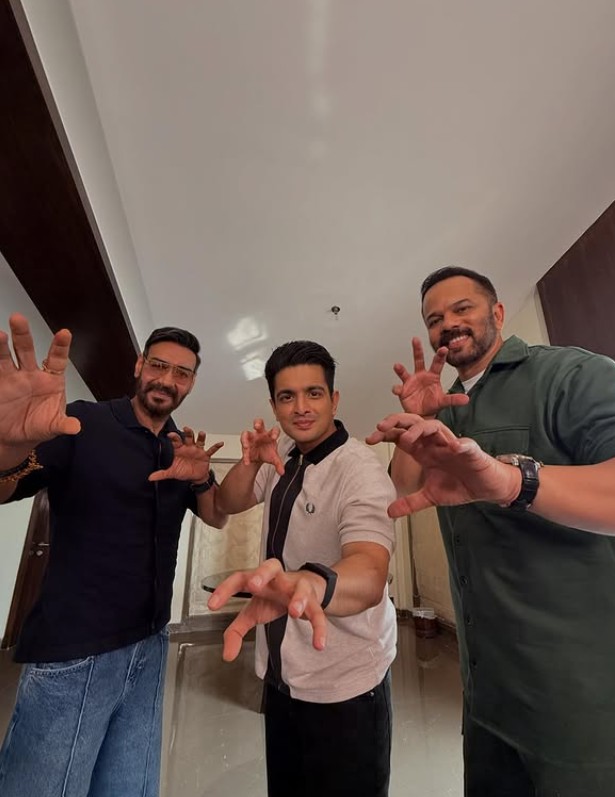Ranveer Allahbadia with Ajay Devgn