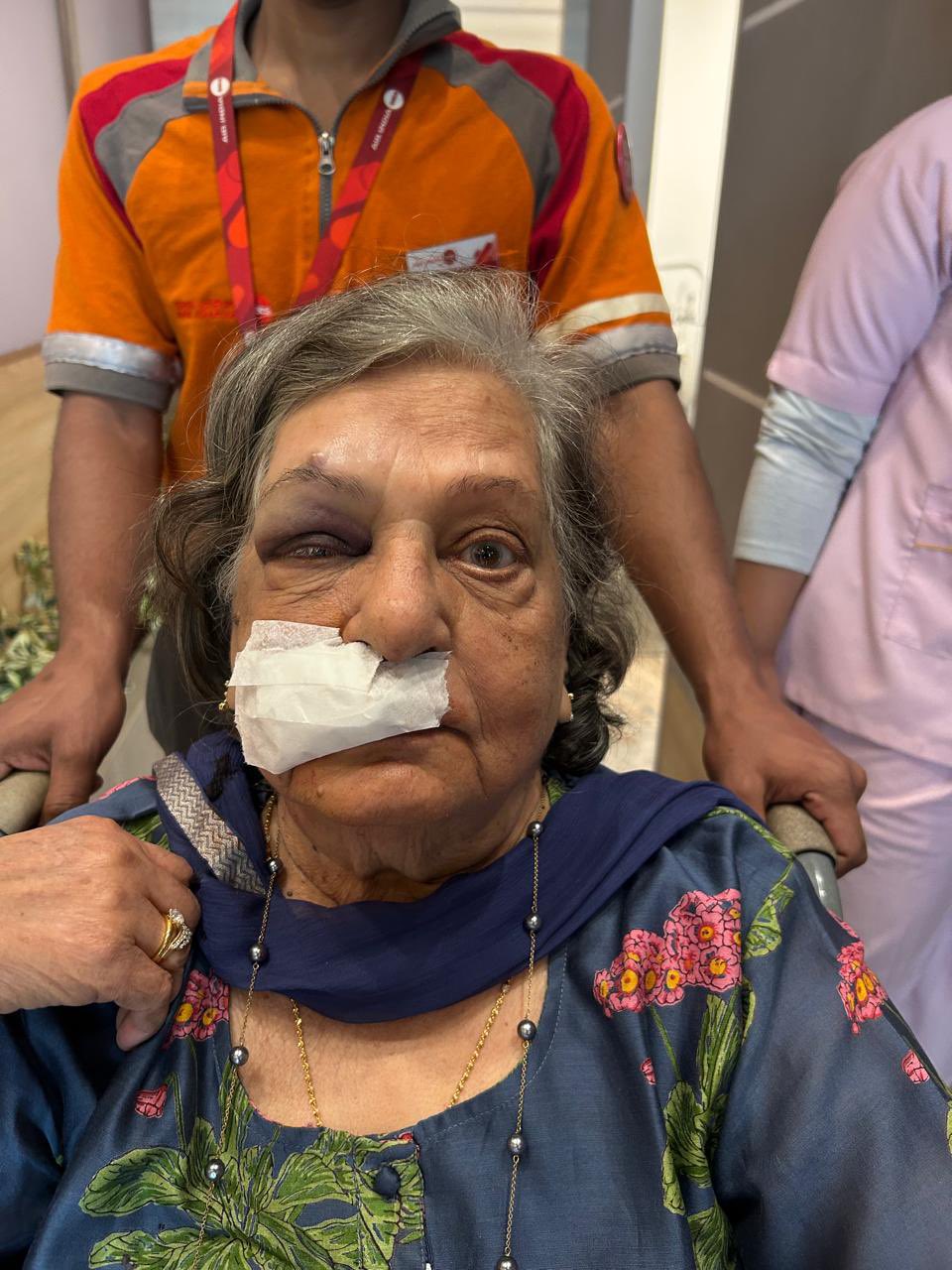 82 year old Air India passenger denied a wheelchair