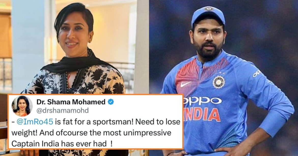 Shama Mohamed Calls Rohit Sharma 'Fat