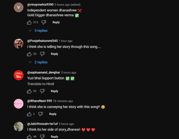 netizens attacked dhanashree