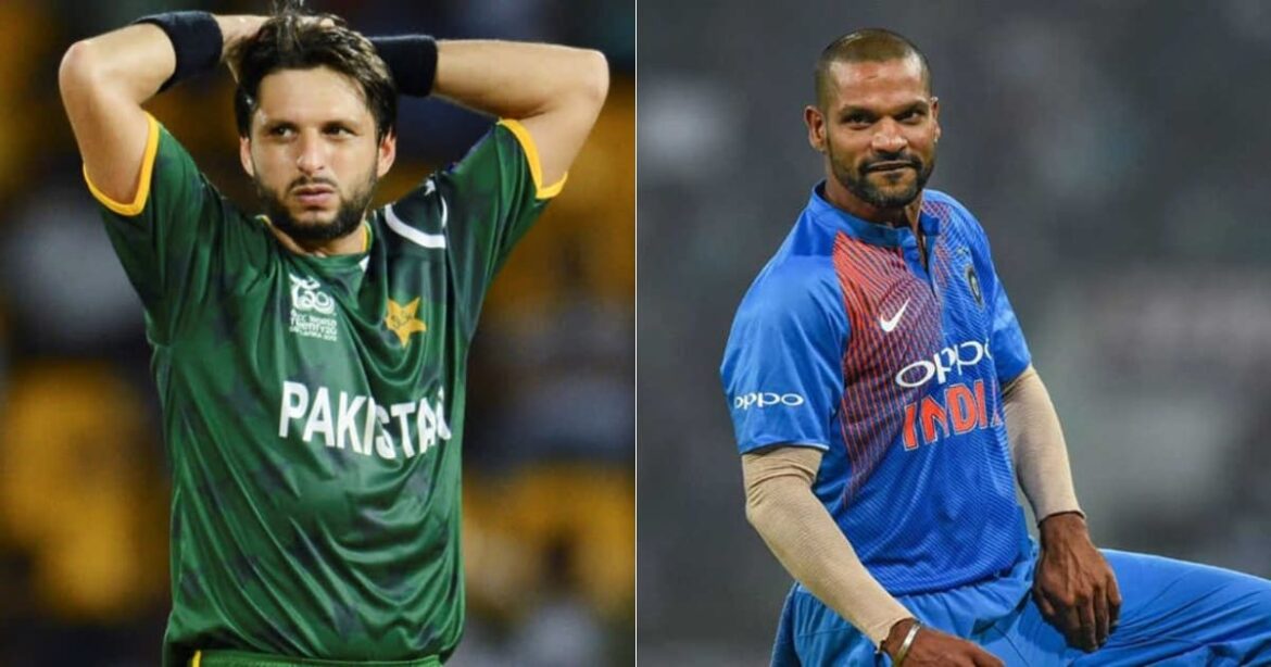 Shikhar Dhawan Shahid Afridi