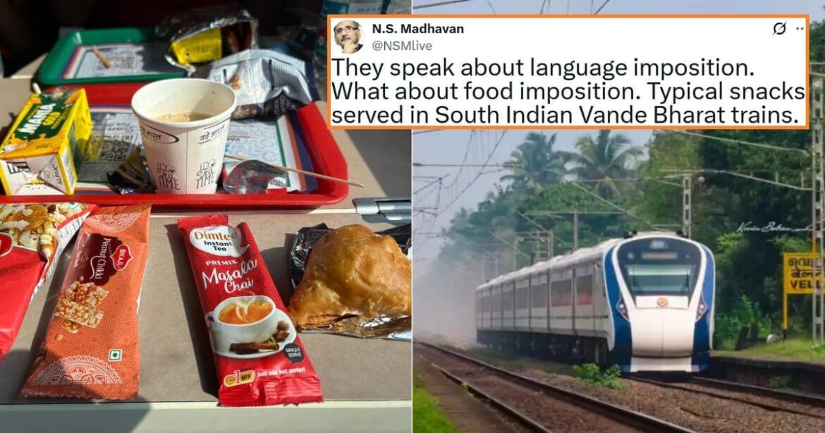 malayalam-writer-questions-north-indian-snacks-served-on-the-south-indian-vande-bharat