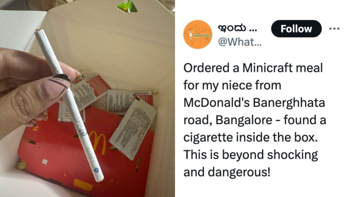 Cigarette Found Inside McDonald’s Meal Box
