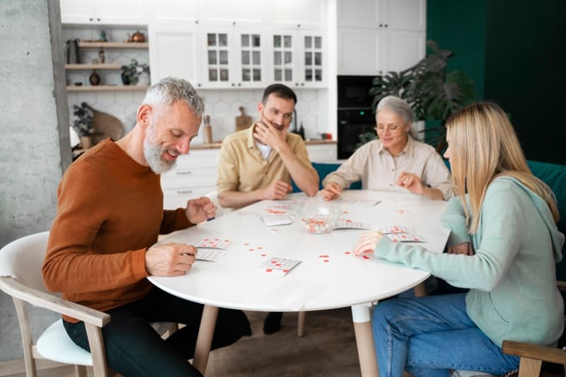 Family playing card games