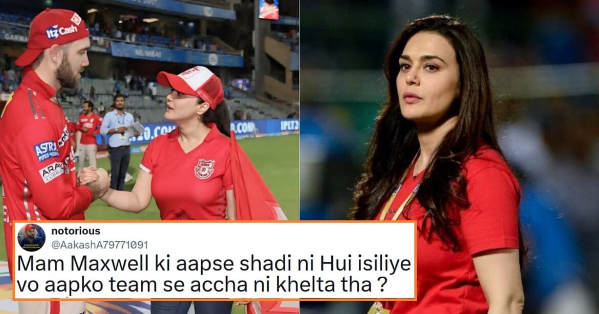 Preity Zinta reply troll maxwell