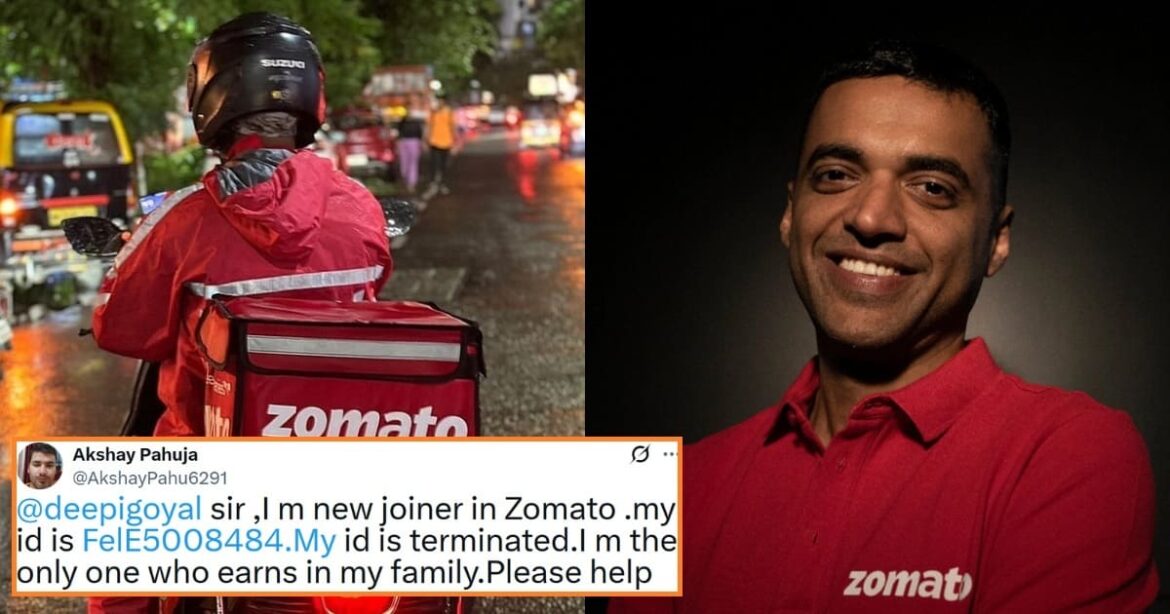 Zomato Responds After Delivery Partner’s ID Gets Deactivated