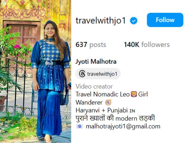 travel vlogger jyoti malhotra