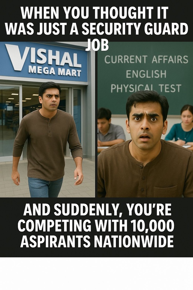 vishal mega mart security guard memes