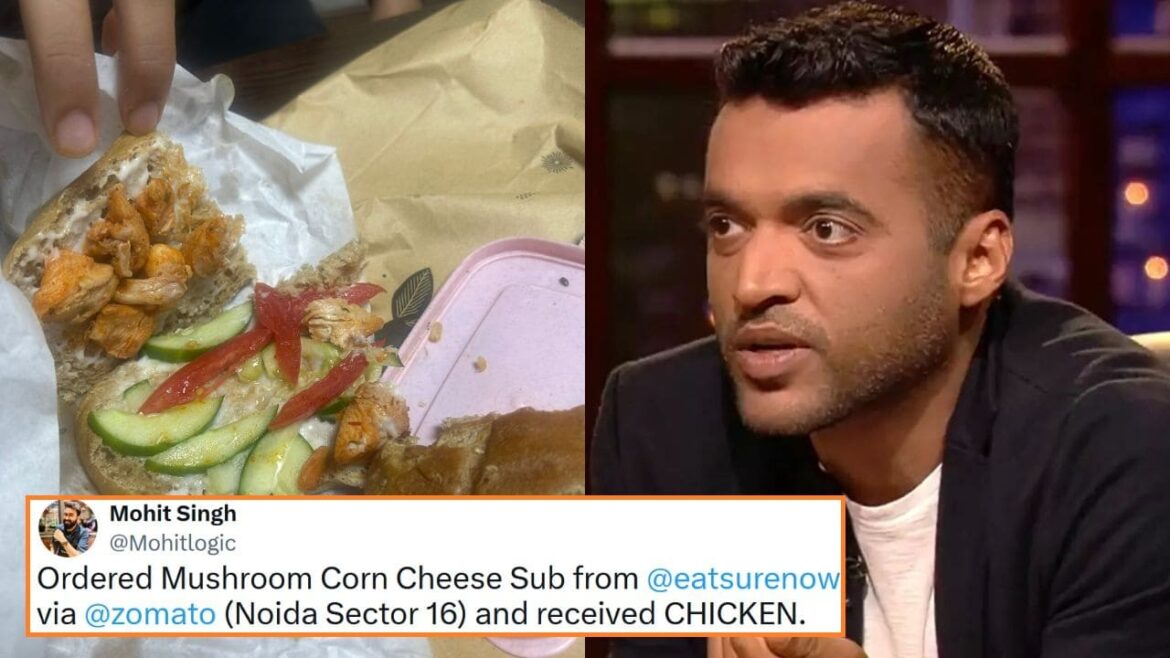 Customer Complains Of Receiving Chicken Instead Of Mushroom Corn Cheese Sub