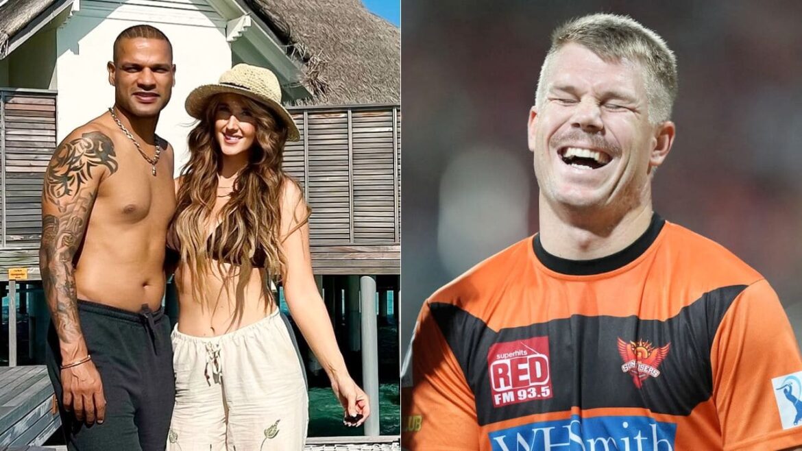 David Warner Shikhar Dhawan Sophie Shine