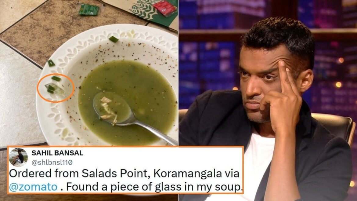 Glass in soup Zomato