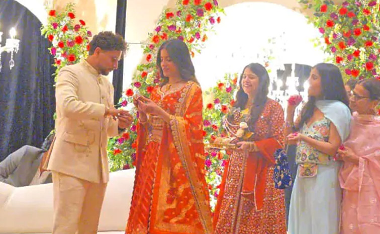 Kuldeep Yadav gets engaged to childhood friend Vanshika in Lucknow photos