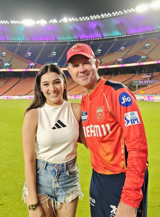 Mahvash with Ponting
