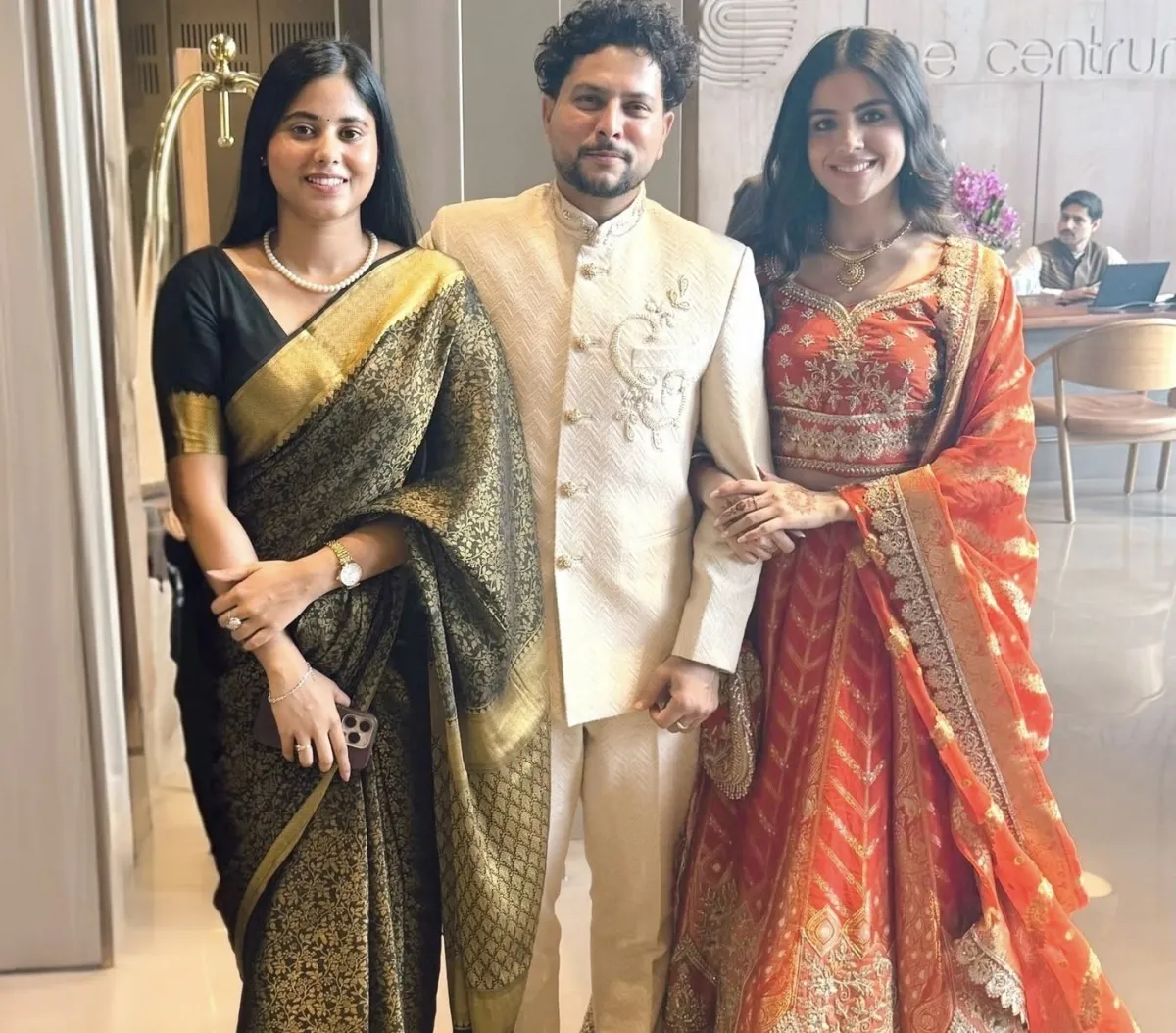 Priya Saroj in kuldeep Yadav engagement ceremony
