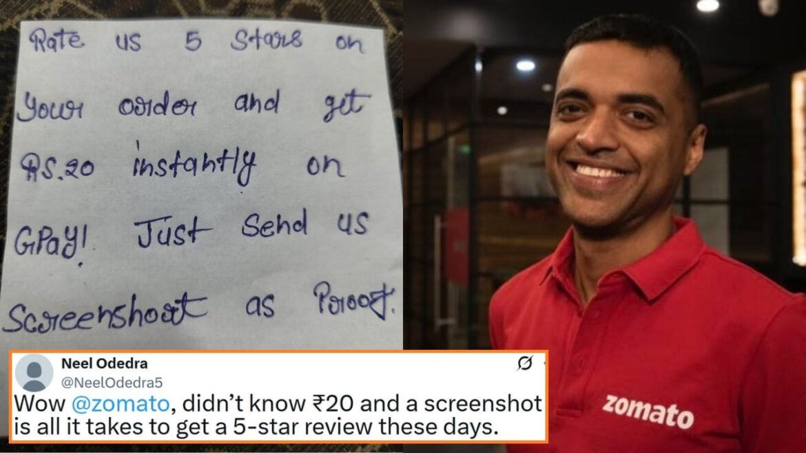 Restaurant takes zomato Fake Reviews paying bribe