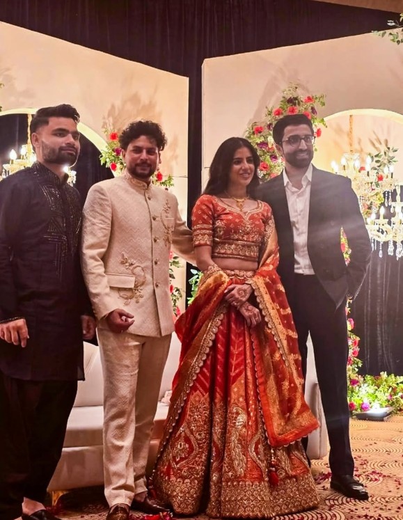 Rinku Singh at Kuldeep Yadav engagement