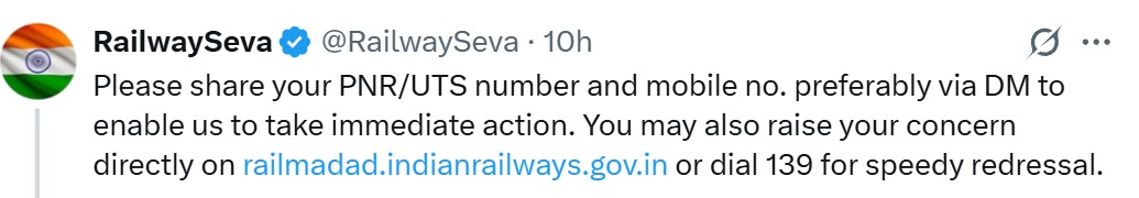 Railways response