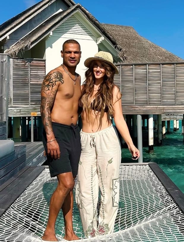 Shikhar Dhawan and Sophie shine