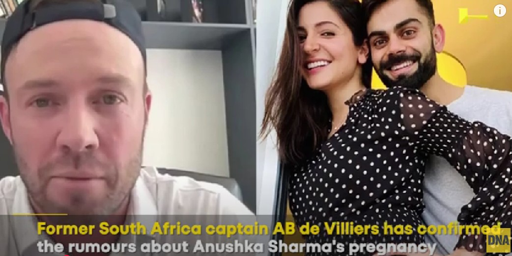 ab de villiers spilled the news about Anushka's second pregnancy