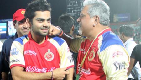 vijay mallya with young Kohli