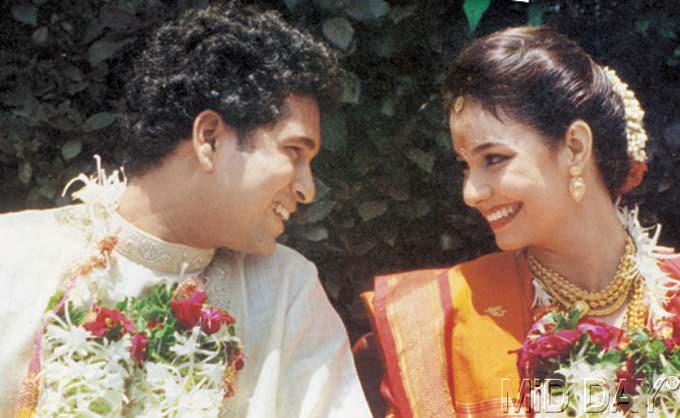 Sachin Tendulkar and Anjali wedding photo