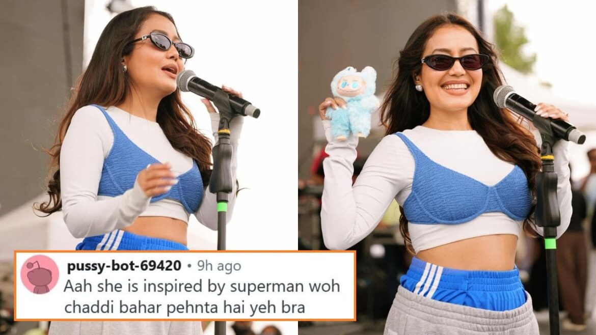neha-kakkar-trolled-for-wearing-bra-over-crop-top