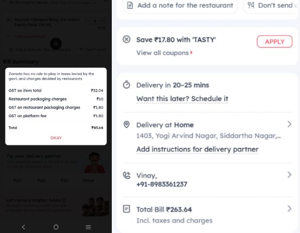 user flags another scam of zomato