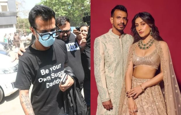 Dhanashree Verma on Yuzvendra Chahal tshirt